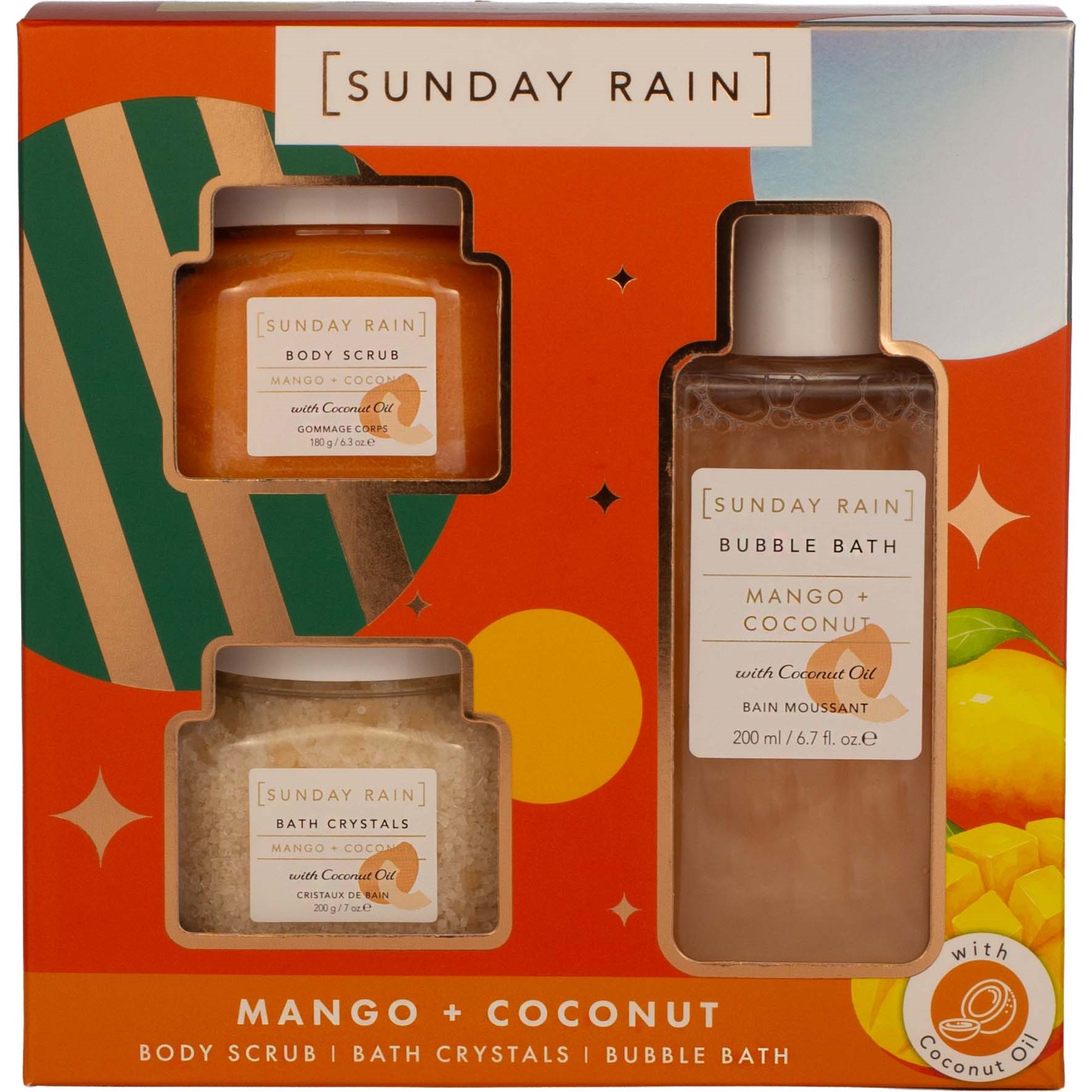 Sunday Rain Mango + Coconut Trio