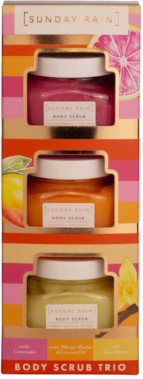 Sunday Rain Mini Scrub Trio