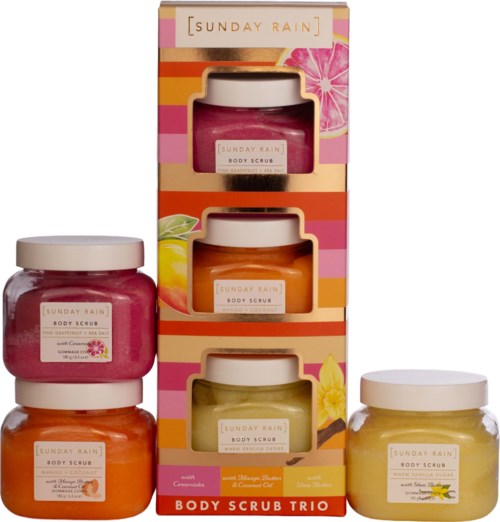Sunday Rain Mini Scrub Trio