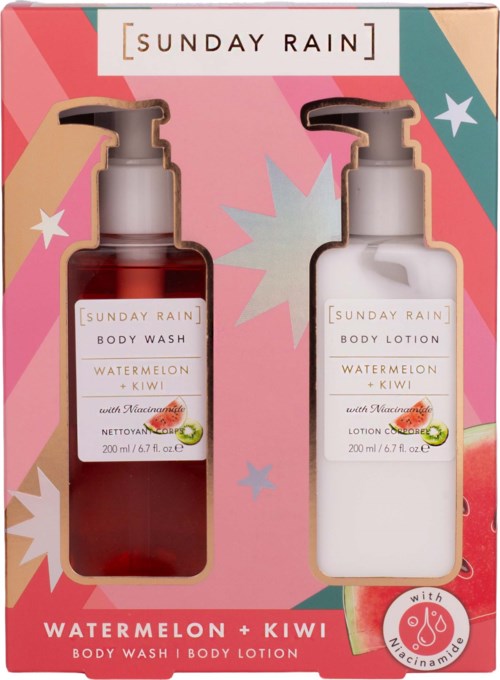 Sunday Rain Watermelon + Kiwi Body Wash & Lotion Duo