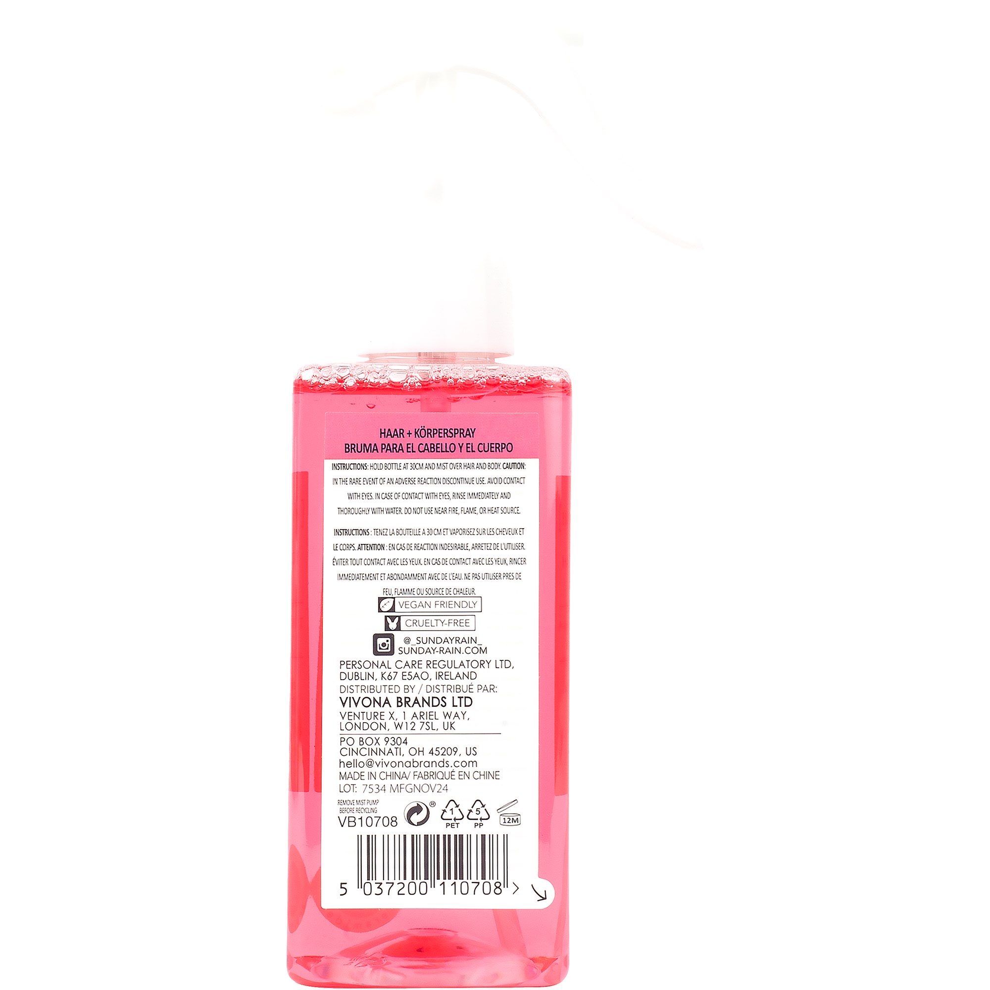 Sunday Rain Sunday Rain Pink Grapefruit & Sea Salt Hair & Body Mist 20 (obrázok 4)