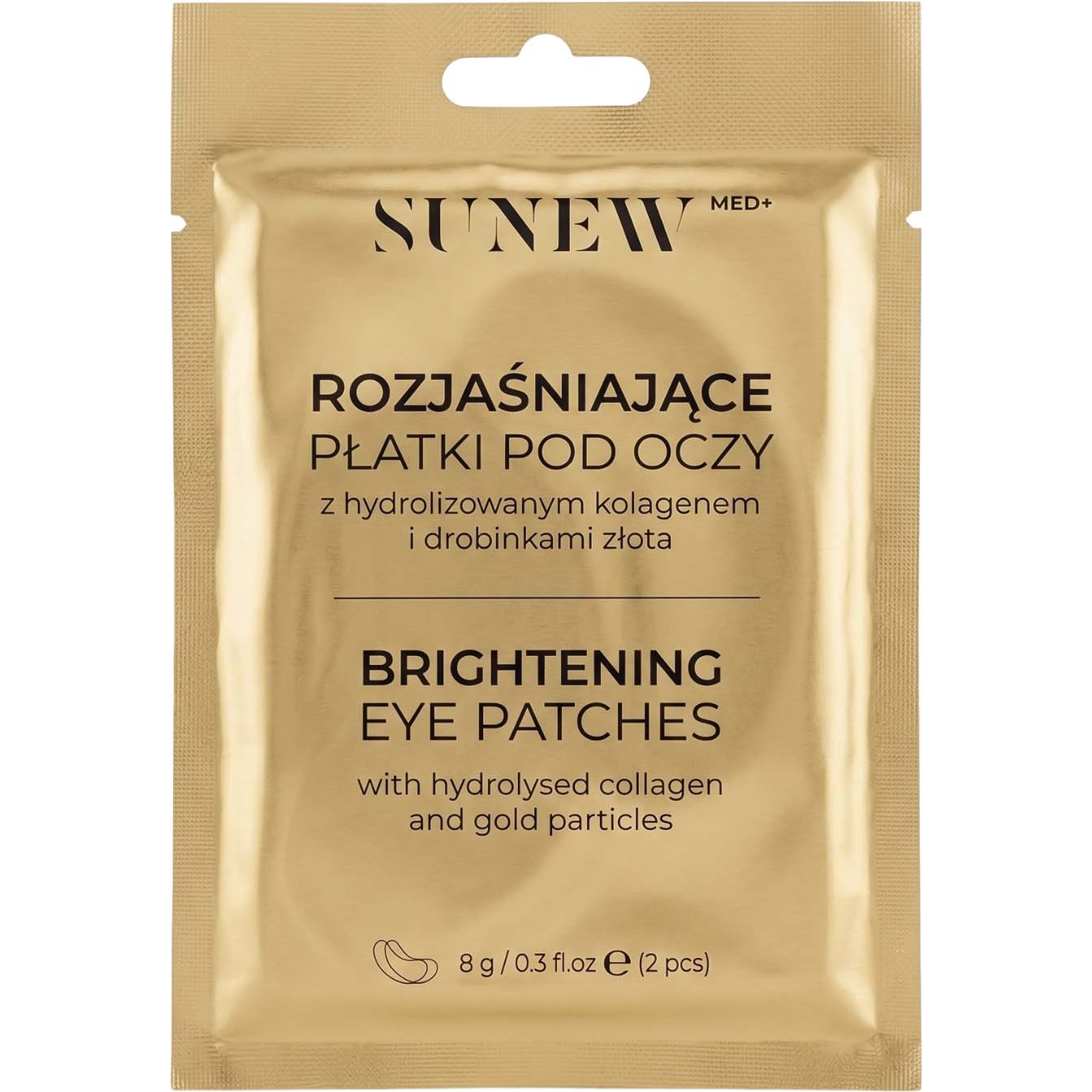 SUNEWMED+ Brightening Collagen Eye Patches - Kollagen ögonpads med guldpartiklar 2 st