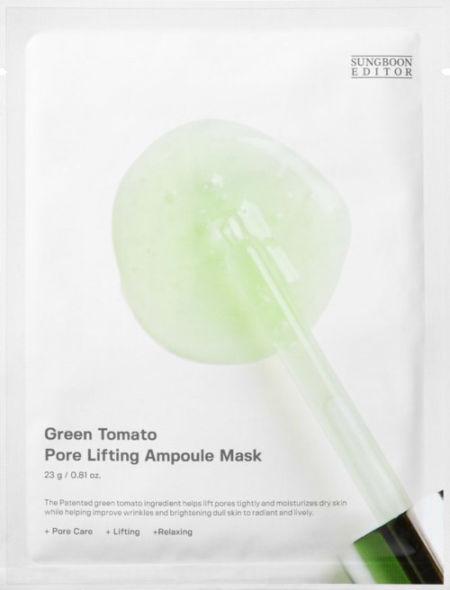 Sungboon Editor Green Tomato Pore Lifting Ampoule Mask 23 g