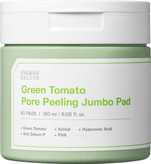 Sungboon Editor Green Tomato Pore Peeling Jumbo Pad 60 st