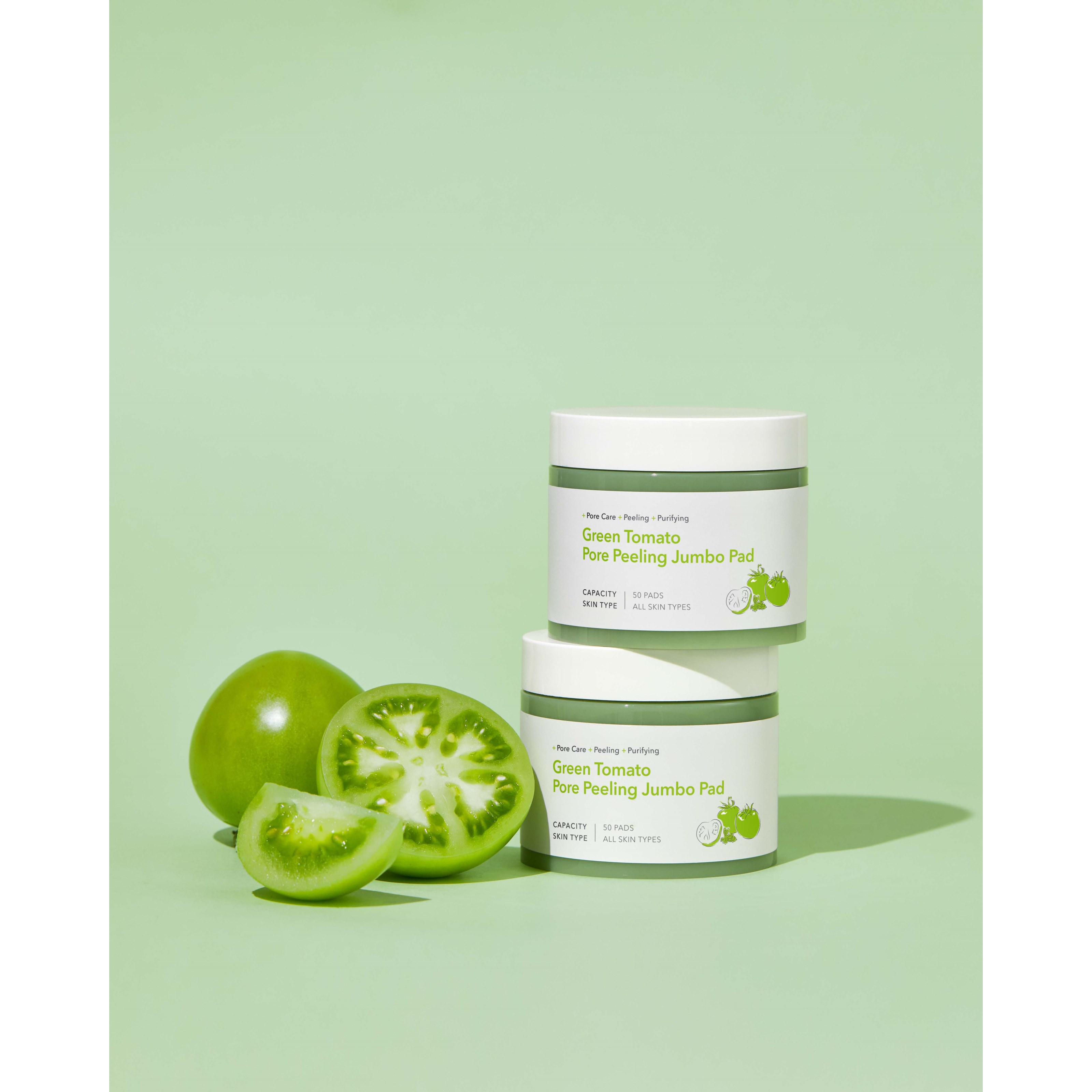 Sungboon Editor Green Tomato Pore Peeling Jumbo Pad 60 szt. (obrázok 3)