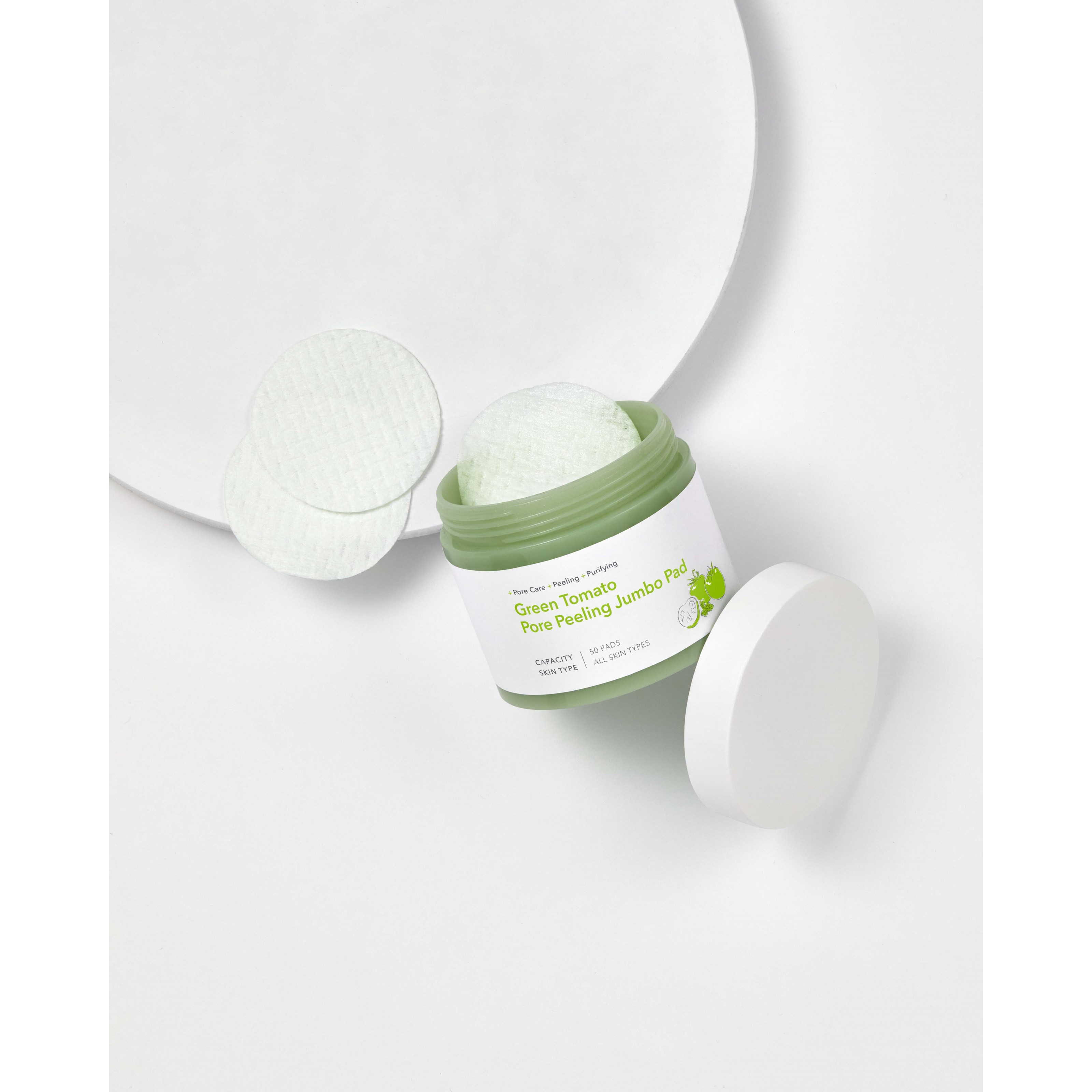 Sungboon Editor Green Tomato Pore Peeling Jumbo Pad 60 szt. (obrázok 4)