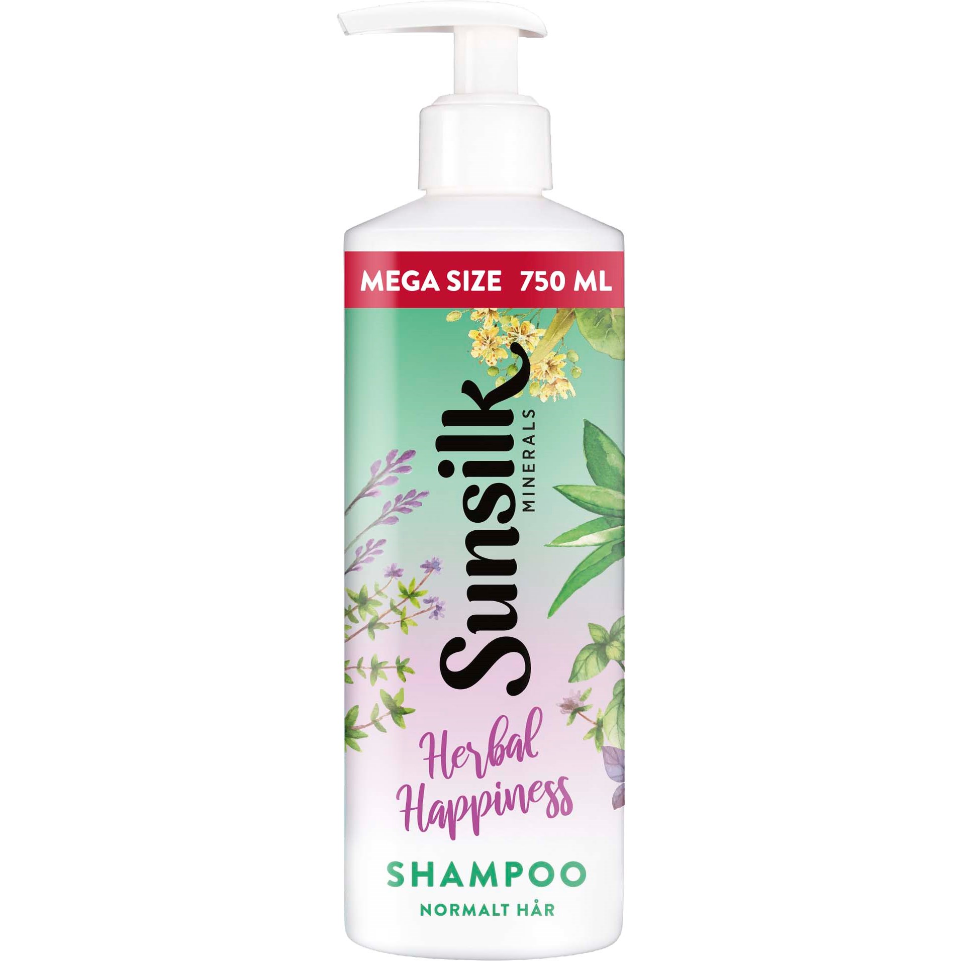 Bilde av Sunsilk Minerals Herbal Happiness Shampoo 750 Ml