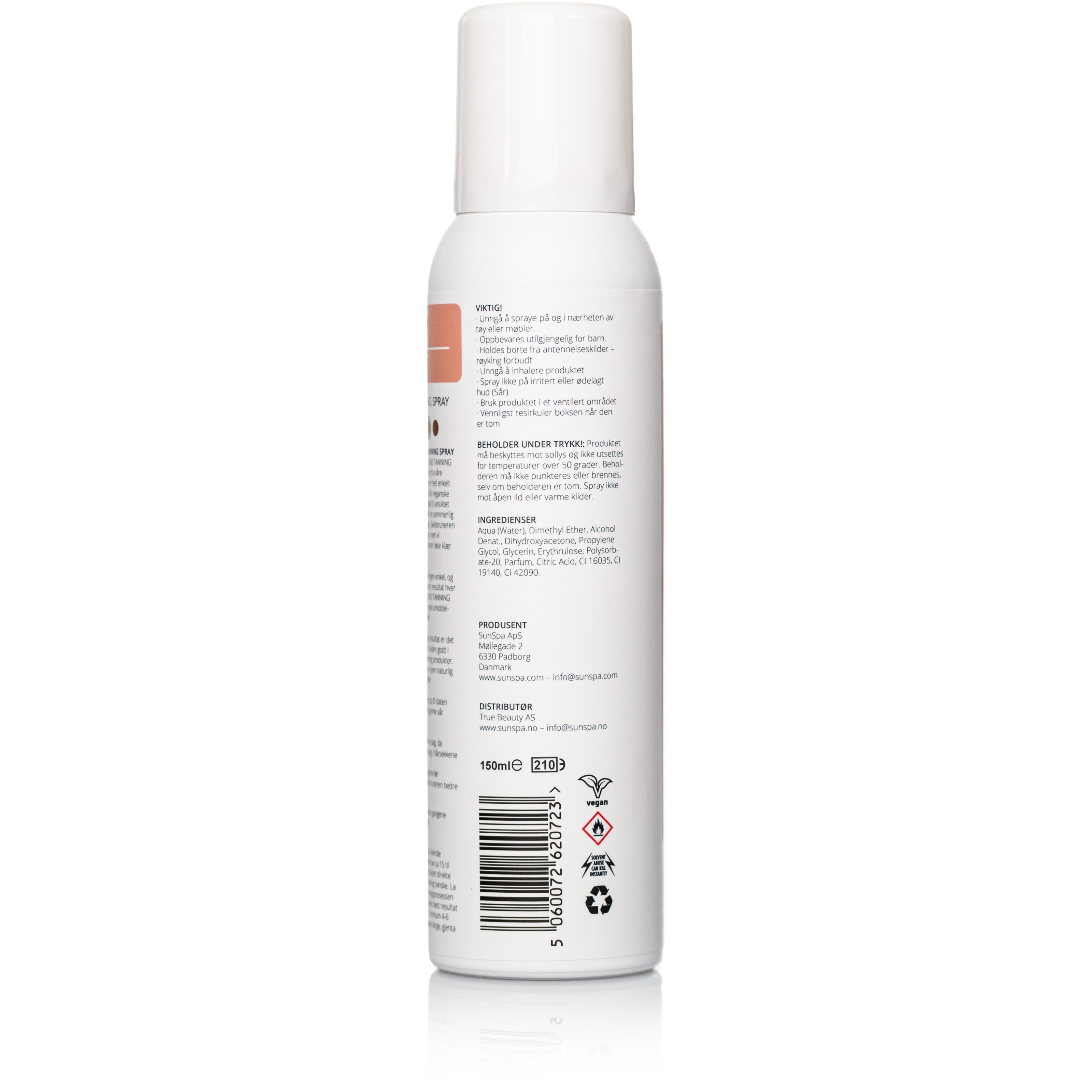 Sunspa Hedda Skoug X SunSpa No Blend Tanning Spray 150 ml (obrázok 3)