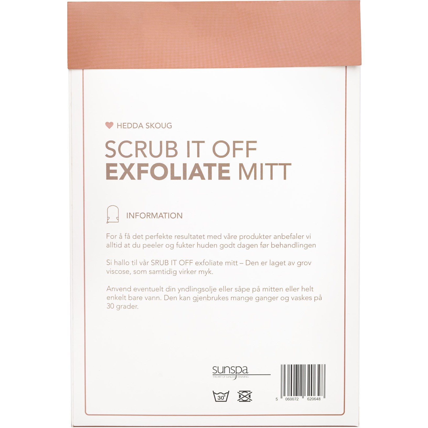 Sunspa Hedda Skoug X SunSpa Scrub It Off Exfoliate Mitt Rose (obrázok 4)