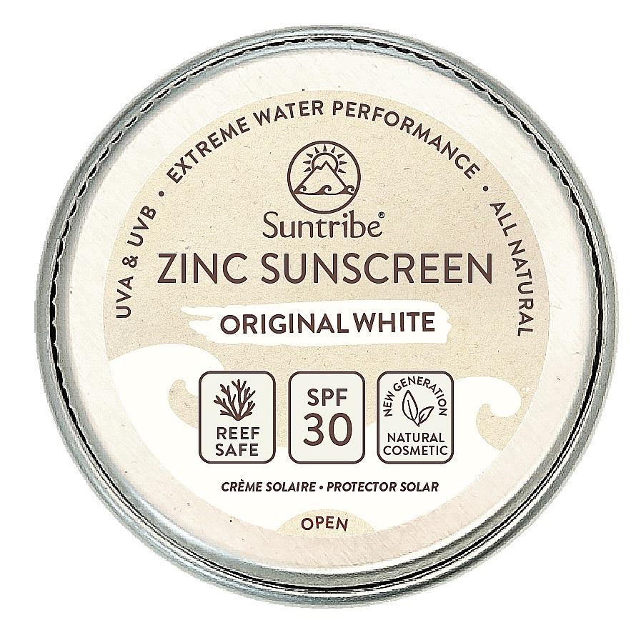 Suntribe All Natural Face & Sport Zinc Sunscreen SPF 30 ORIGINAL WHITE  10g