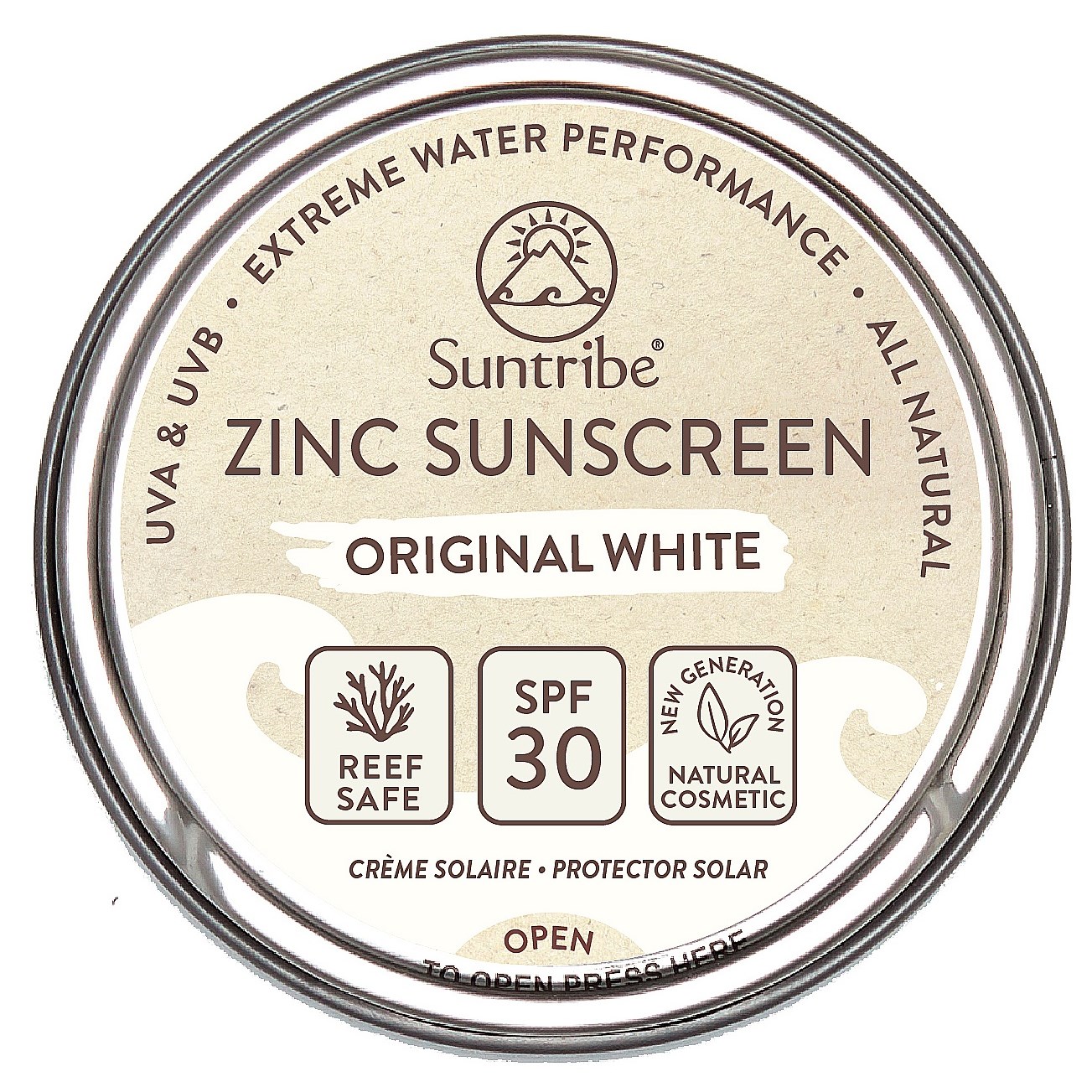 Suntribe Active & Sports Zinc Sunscreen SPF 30 Original White   45 g