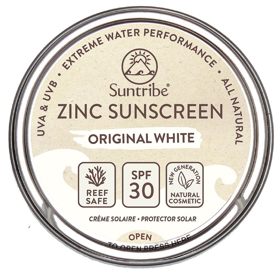 Suntribe All Natural Face & Sport Zinc Sunscreen SPF 30 ORIGINAL WHITE  45g