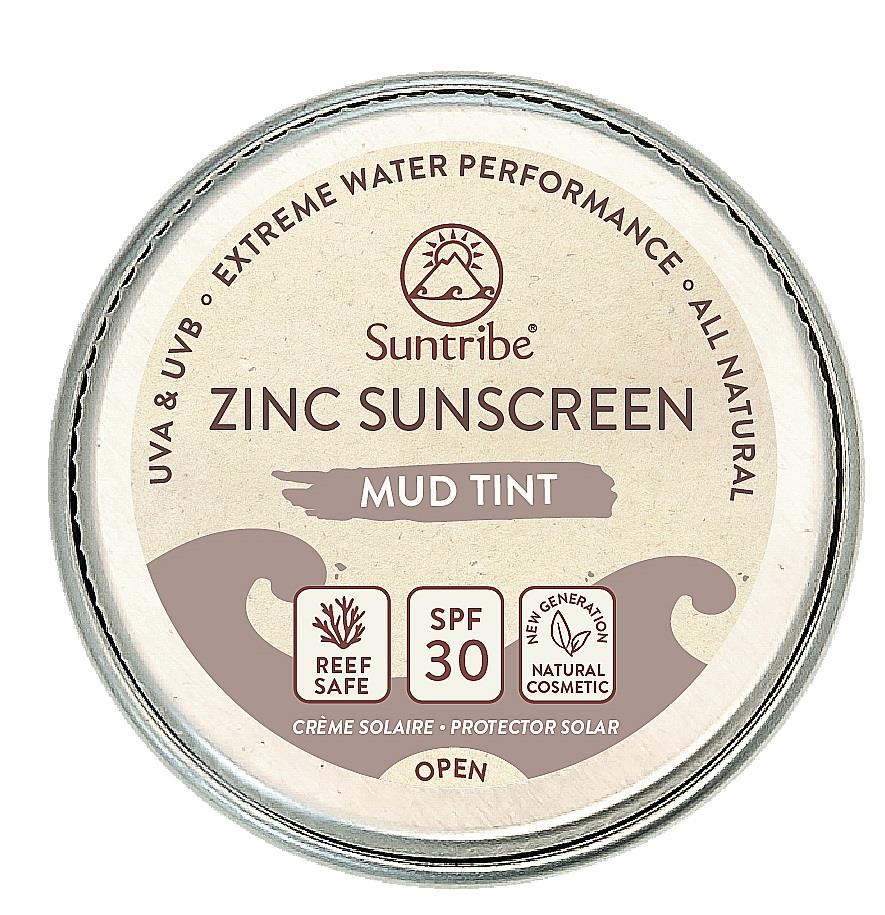 Suntribe All Natural Face & Sport Zinc Sunscreen SPF 30 TINTED  10g
