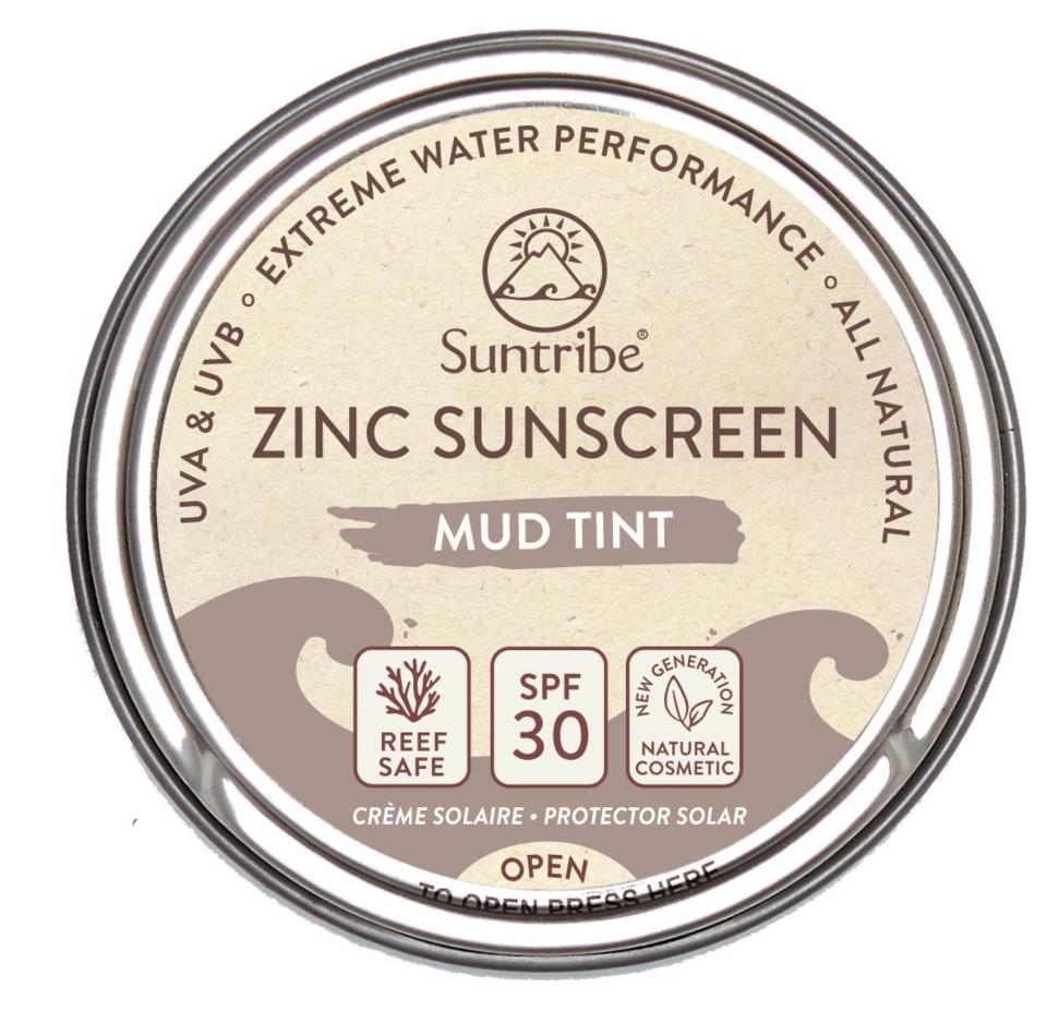 Suntribe All Natural Face & Sport Zinc Sunscreen SPF 30 TINTED  45g