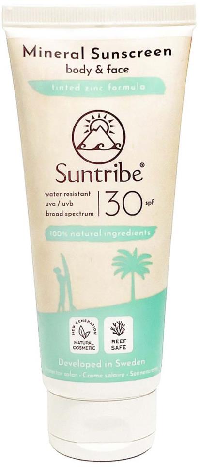 Suntribe All Natural Mineral BODY & FACE Sunscreen SPF 30 60ml