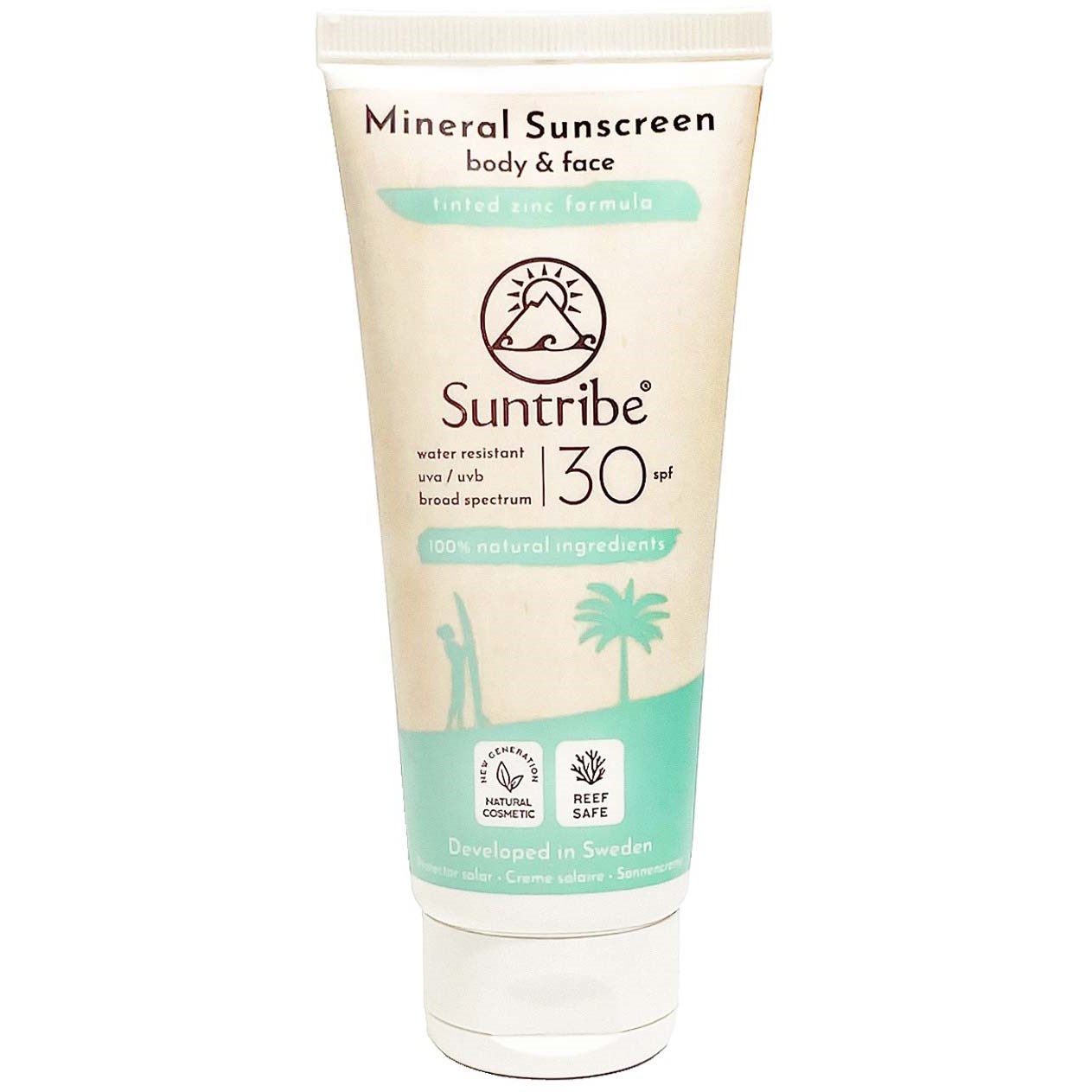 Läs mer om Suntribe Sun Care Suntribe All Natural Mineral Body & Face Sunscreen S