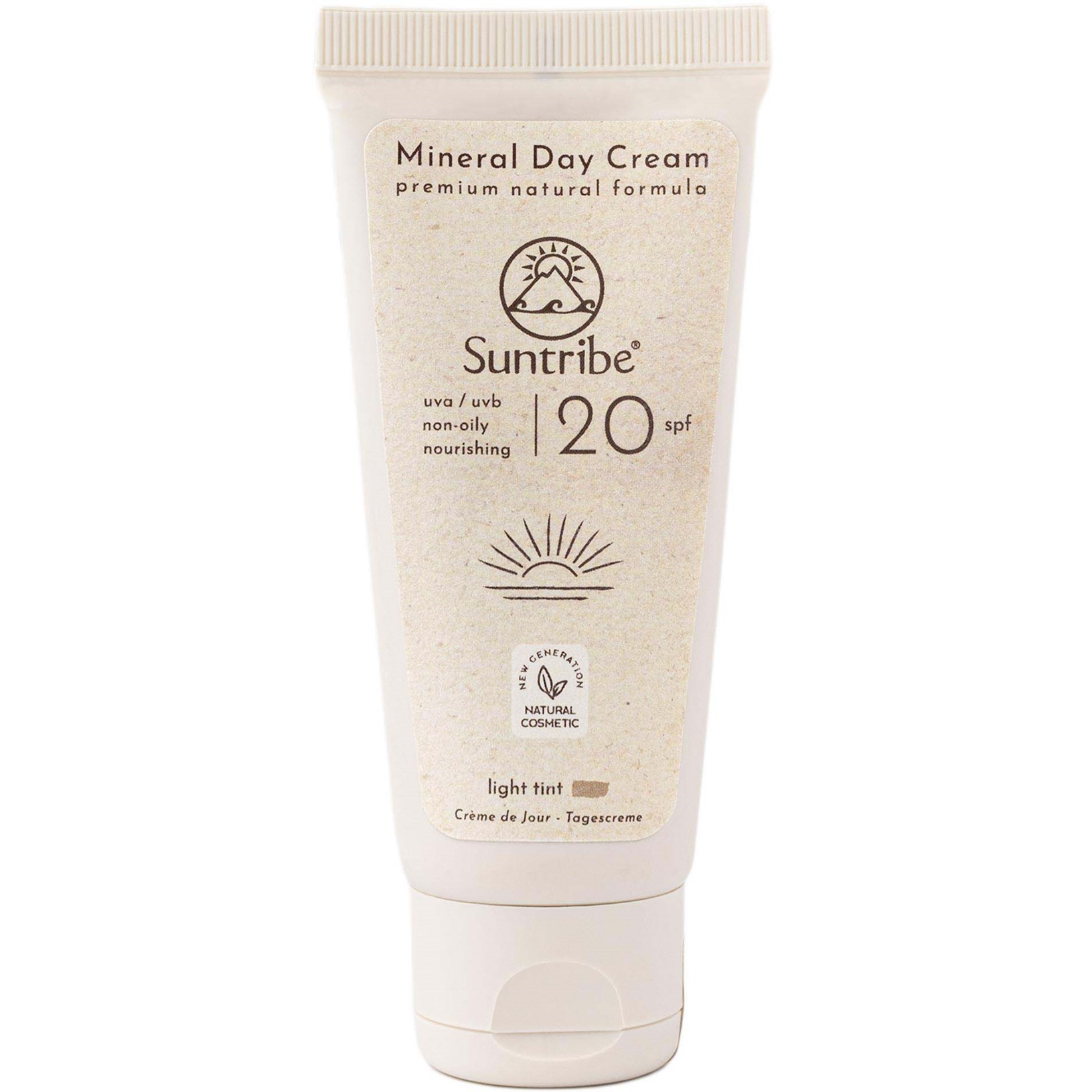 Läs mer om Suntribe Sun Care Suntribe All Natural Mineral Day Cream Spf 20 40 ml