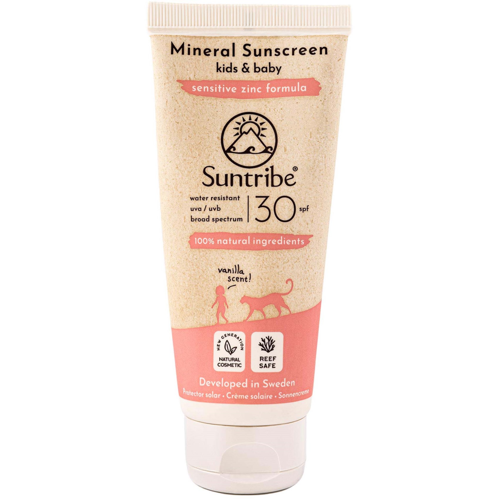 Läs mer om Suntribe Sun Care Suntribe All Natural Mineral Kids Vanilla Sunscreen