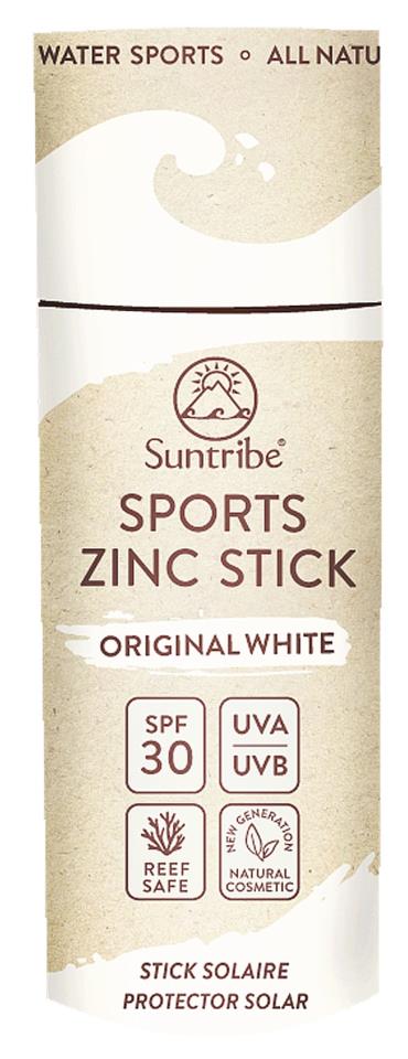 Suntribe All Natural Sport Zinc Stick SPF 30 ORIGINAL WHITE 30g