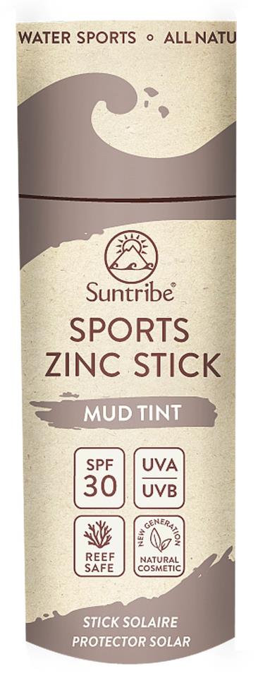 Suntribe All Natural Sport Zinc Stick SPF 30 TINTED  30g