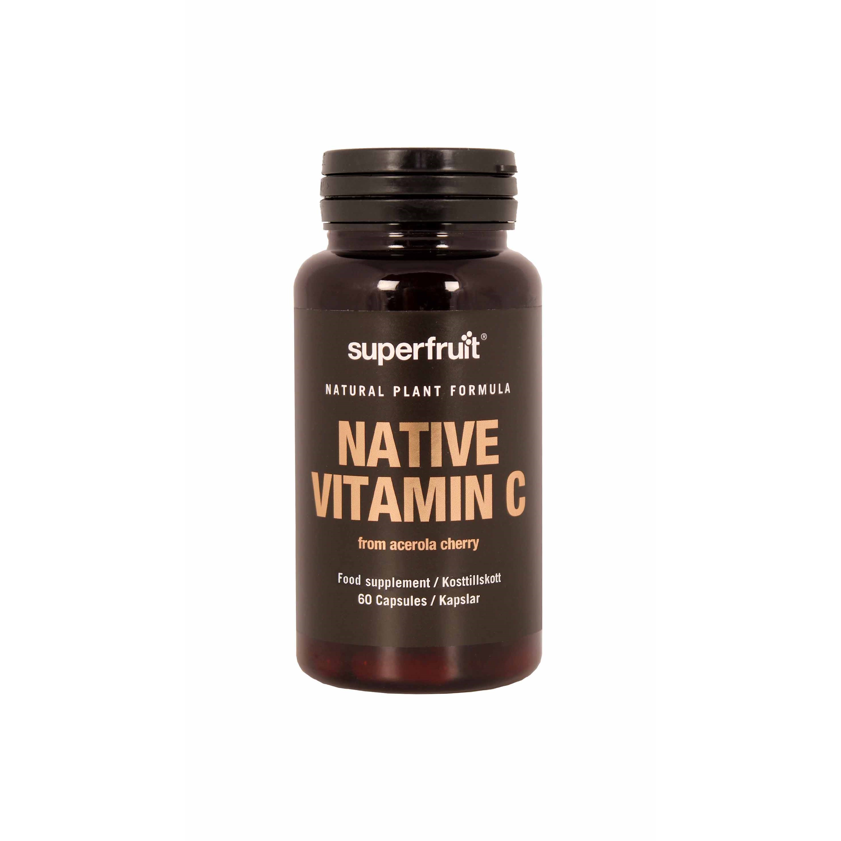 Superfruit Natural Plant Formula Native Vitamin C 60 vegan kapslar