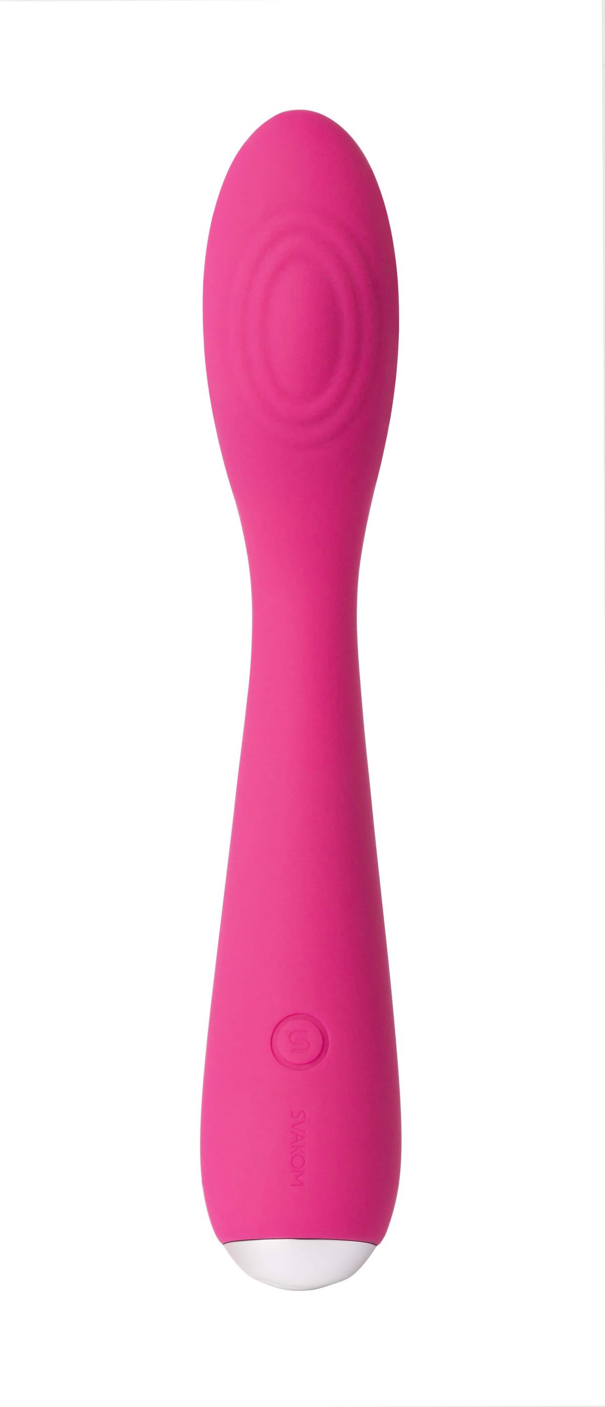 Svakom Iris Flexible Clitoral & G Spot Silicone Vibrator Plum Red main image 1