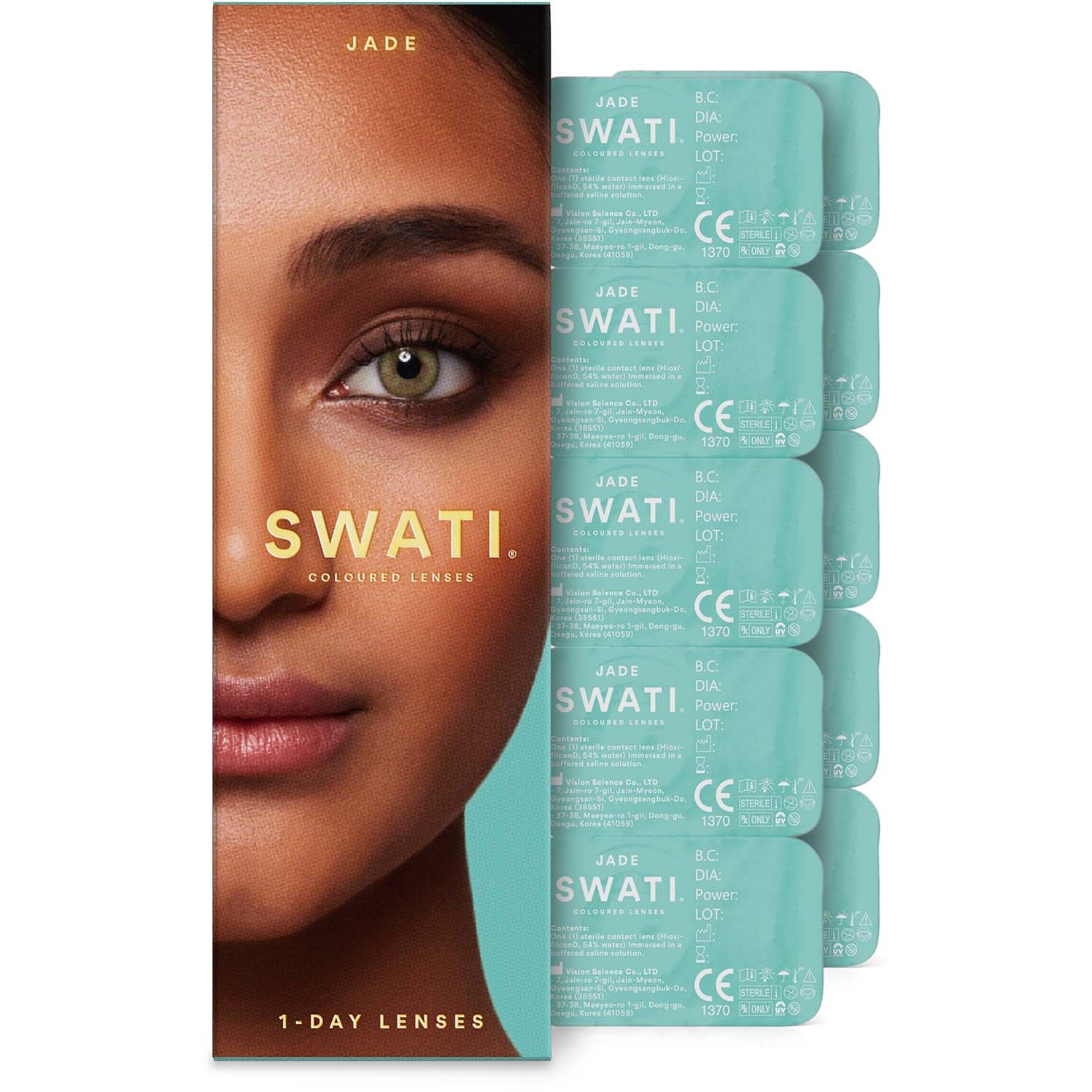 Läs mer om SWATI Cosmetics 1-Day Lenses Jade