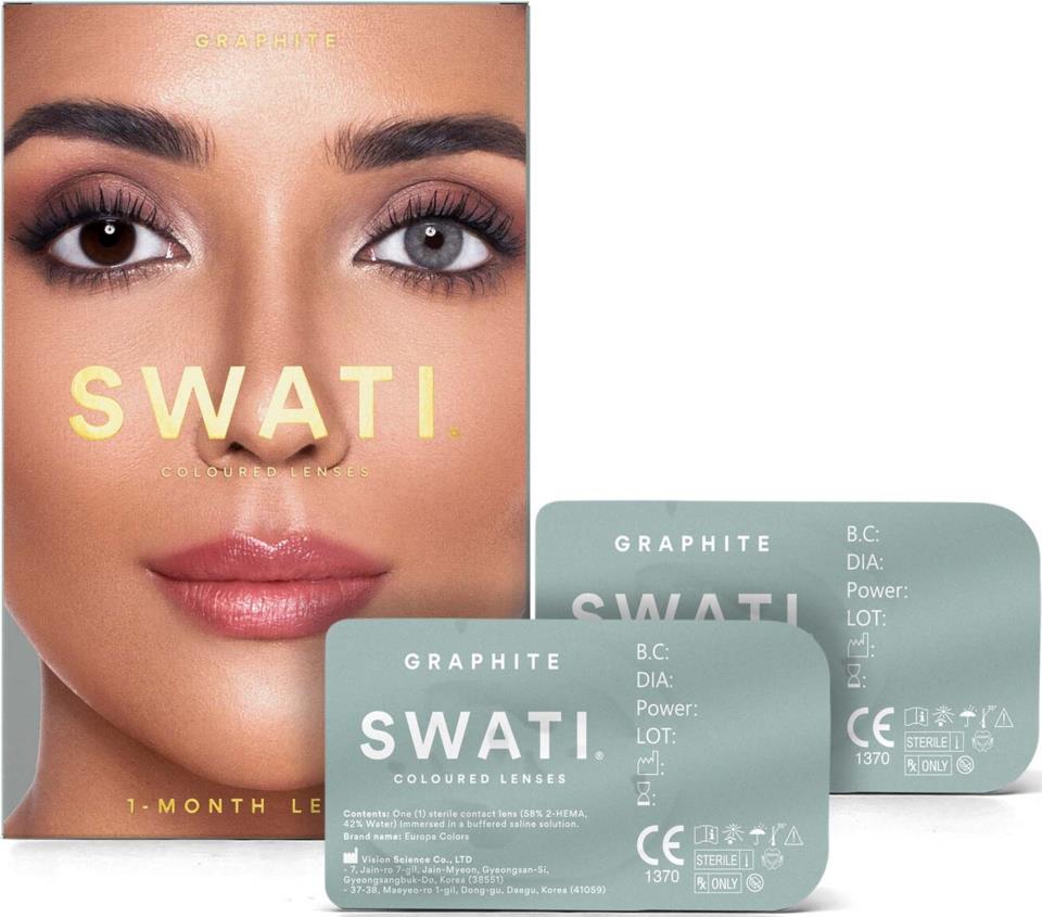 SWATI Cosmetics 1 Month Lenses Graphite