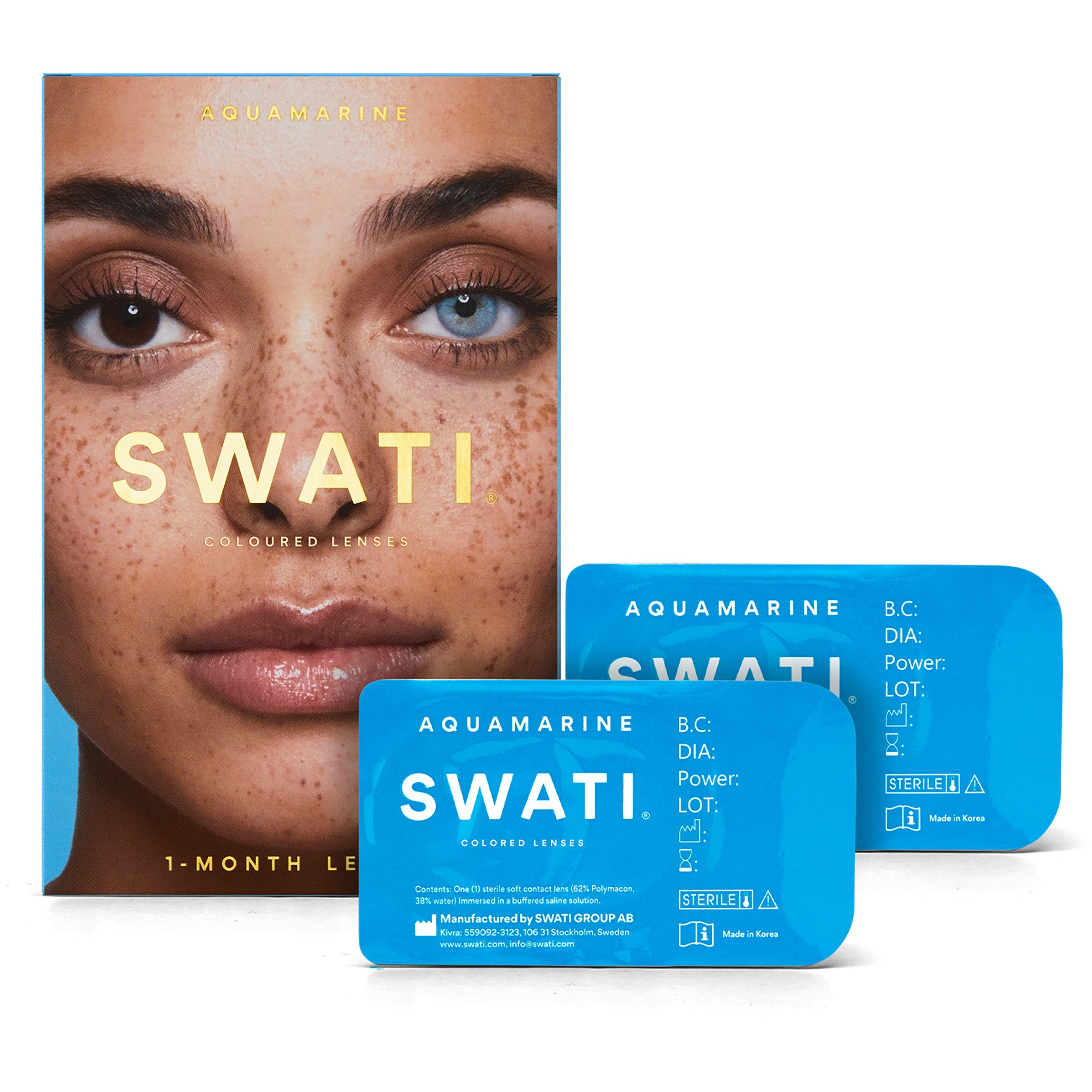 Bilde av Swati Cosmetics 1 Month Lenses Aquamarine