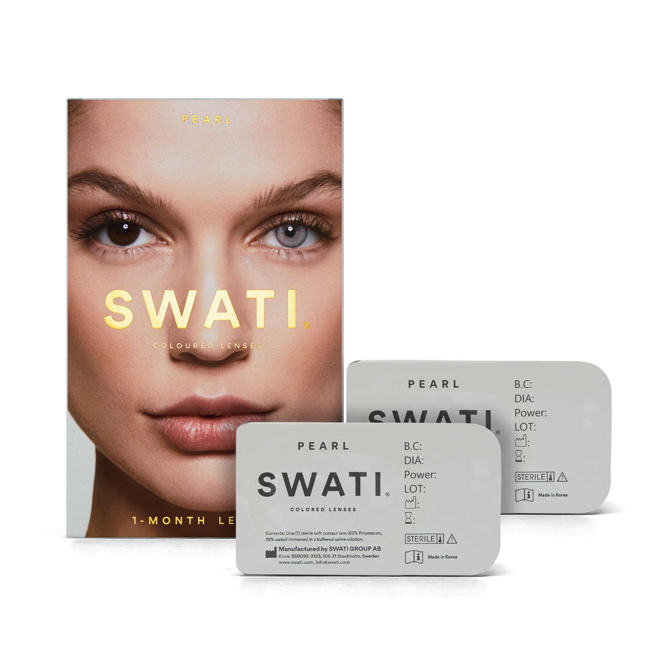 Alternativ bild 1 för Swati Pearl 1-Month Lenses