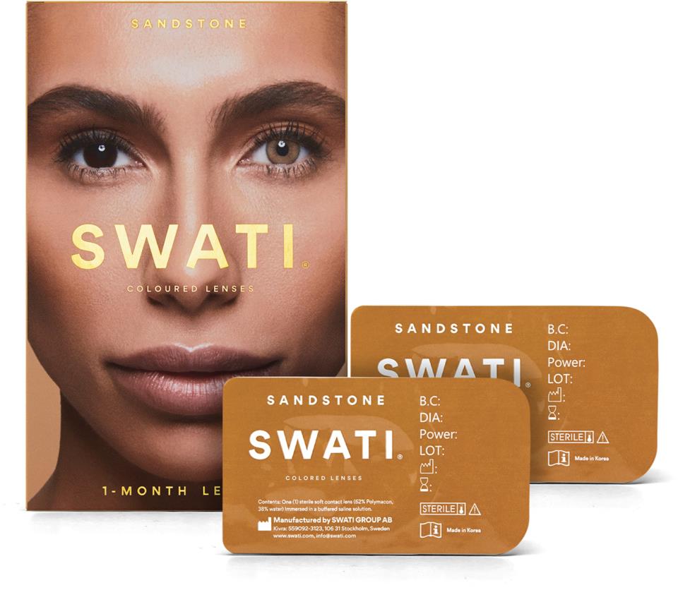SWATI Cosmetics 1 Month Lenses Sandstone