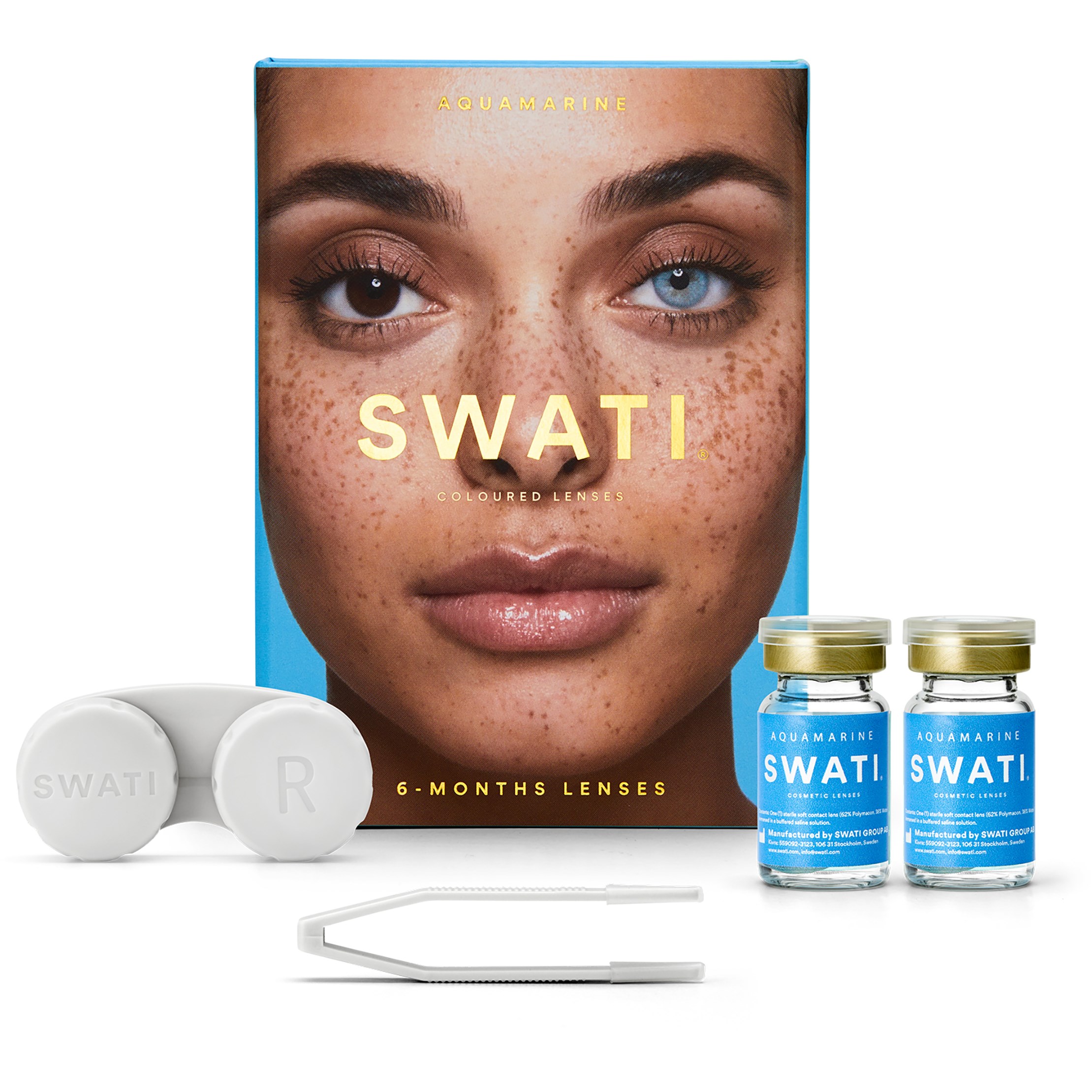 Bilde av Swati Cosmetics 6 Month Lenses Aquamarine