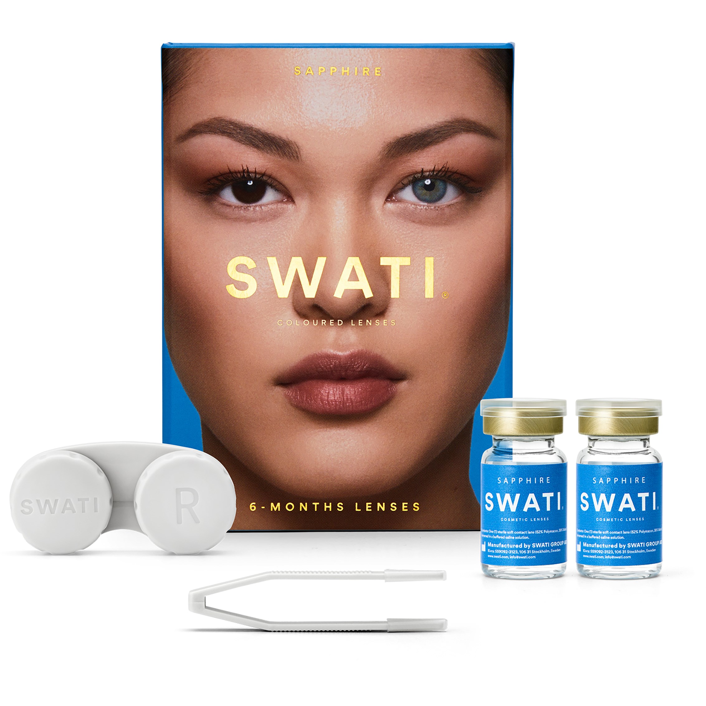 Läs mer om SWATI Cosmetics Natural colours Sapphire