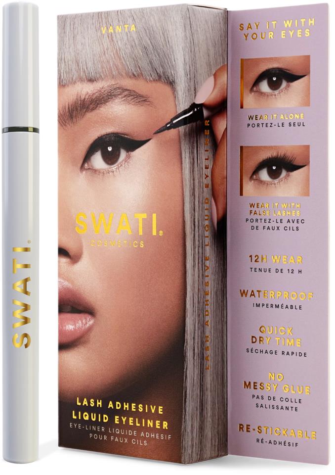 SWATI Cosmetics Lash Adhesive Liquid Eyeliner Black 0,9 ml
