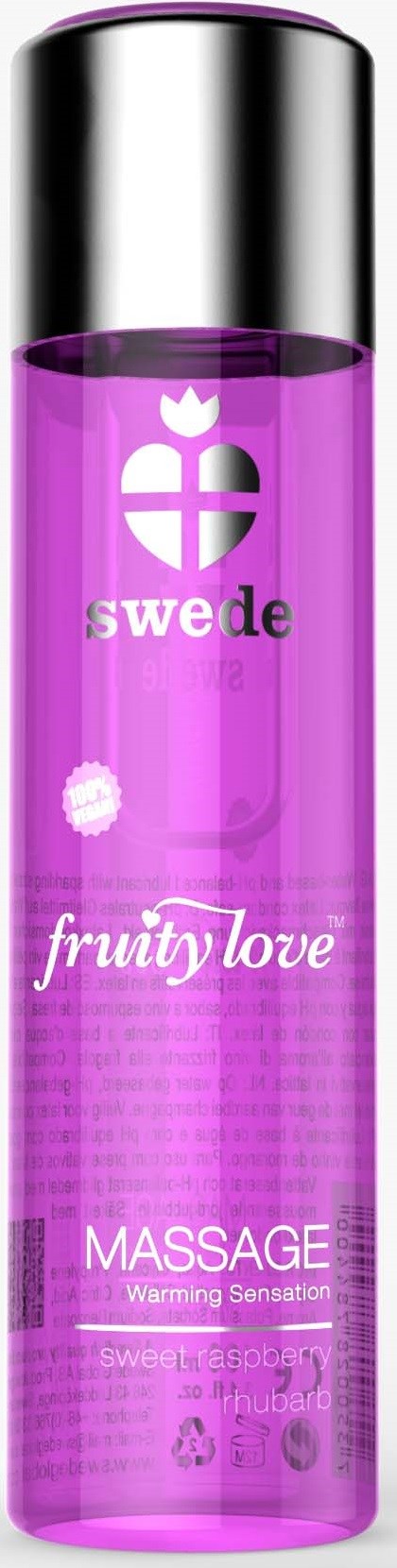 Swede Fruity Love Massage Sweet Raspberry Rhubarb 60 ml