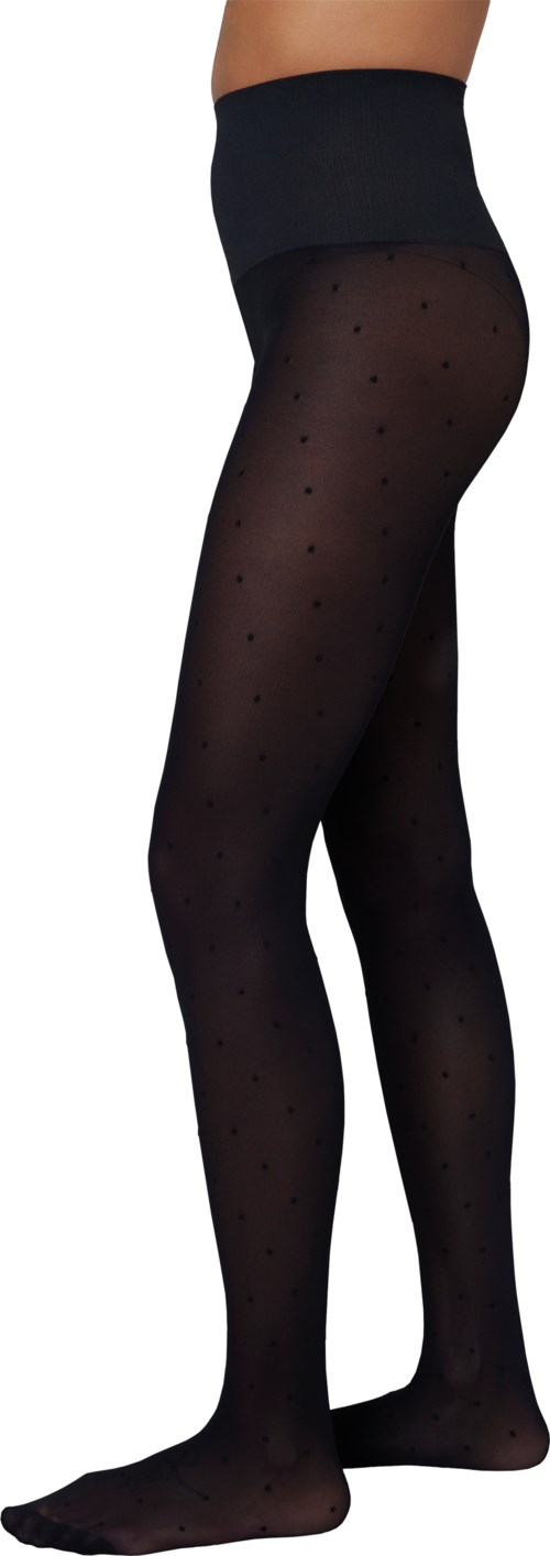 Swedish Stockings Doris Dot Tights  Black  M
