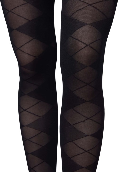 Swedish Stockings Rebecka Argyle Tights  Black S