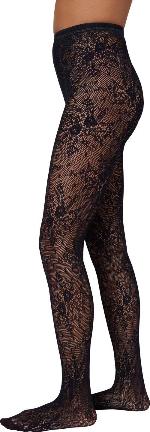 Swedish Stockings Rosa Lace Tights  Black S