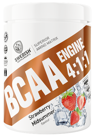 Swedish Supplements Bcaa Engine - Strawberry Midsummer 400 st
