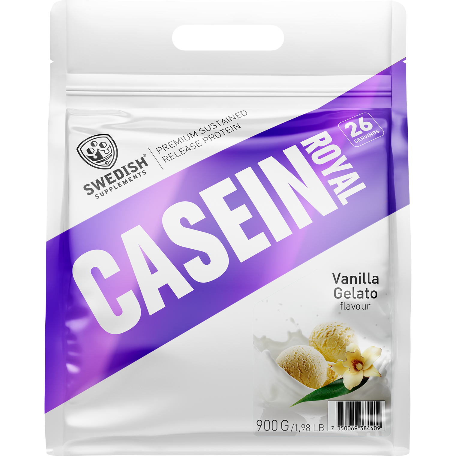 Swedish Supplements Casein Royal – Vanilla gelato 900 g