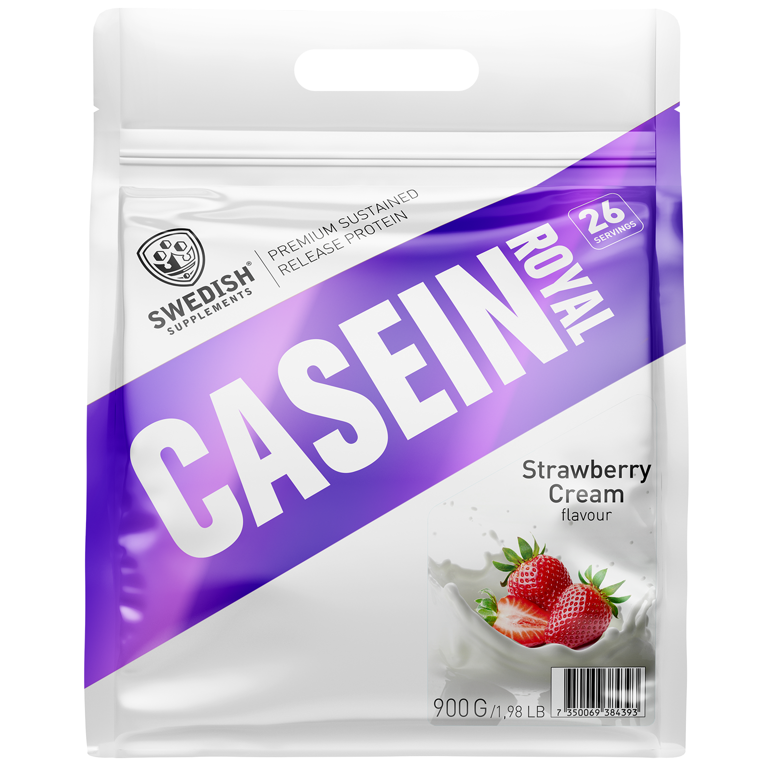 Swedish Supplements Casein Royal – Wild Strawberry 900 g