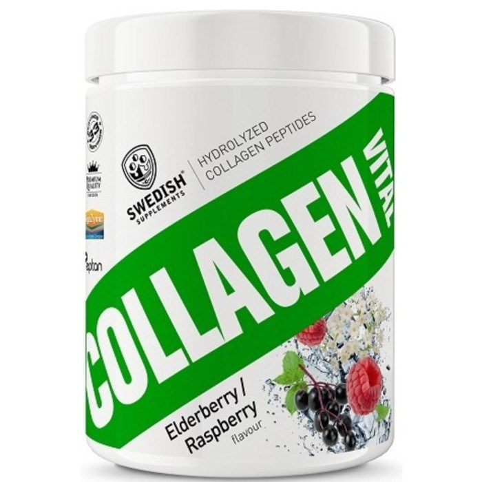 Swedish Supplements Collagen Vital – Elderberry/Raspberry 400 g