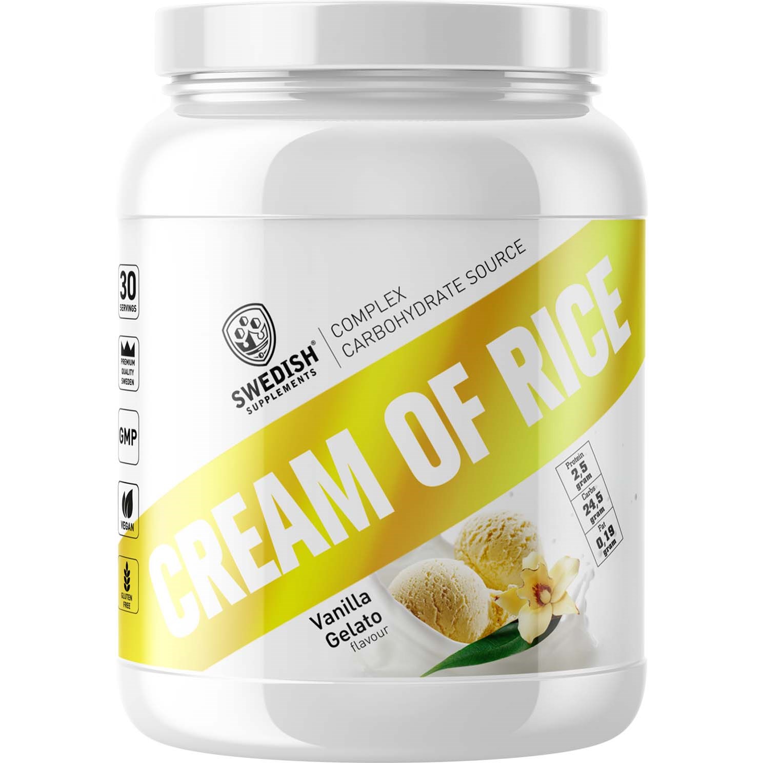 Swedish Supplements Cream of rice – Vanilla Gelato 1000 g