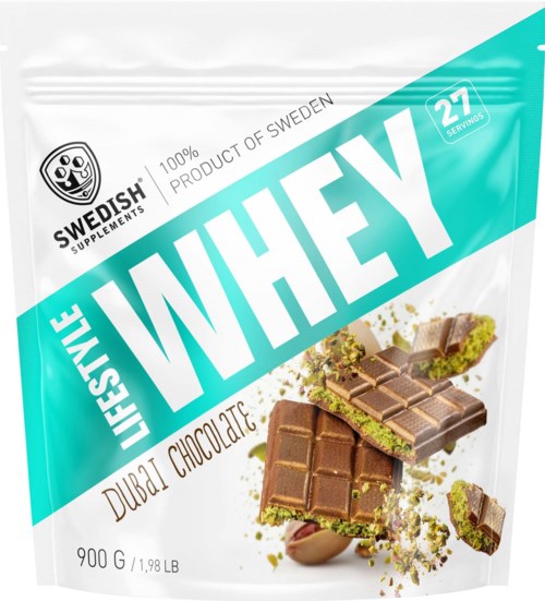 Swedish Supplements Lifestyle Whey Dubai Chocolate 900 g