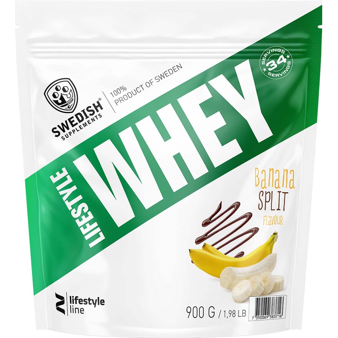 Swedish Supplements Lifestyle Whey  Banana split  900 g