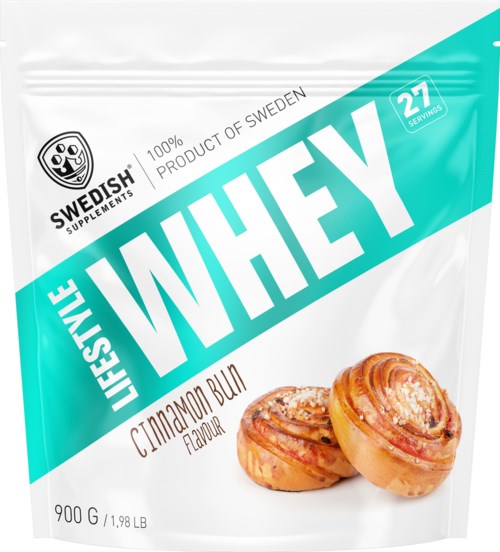 Swedish Supplements Lifestyle Whey Cinnamon Bun 900 g