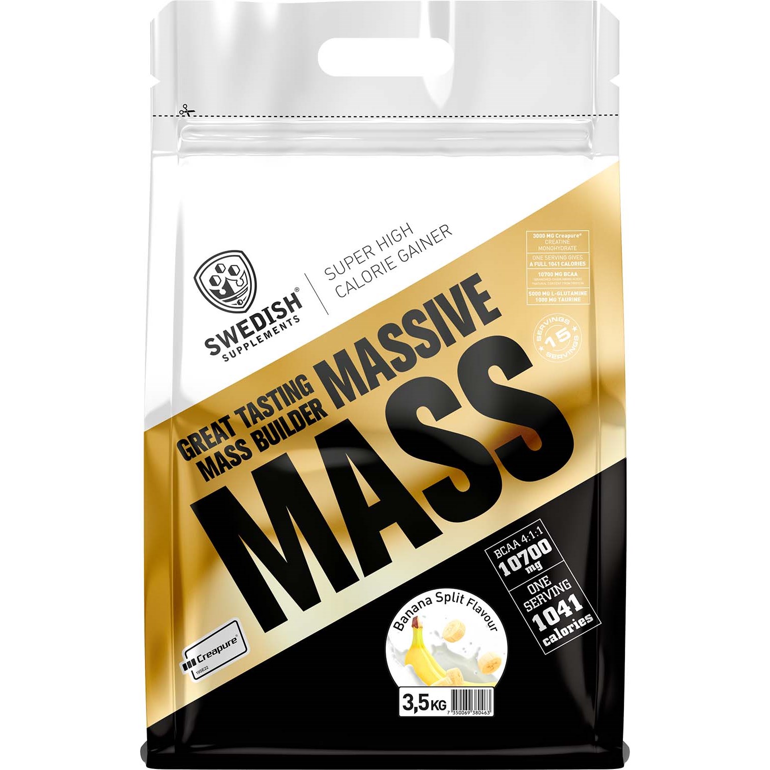 Swedish Supplements Massive Mass 3,5kg – Banana Split 3500 g