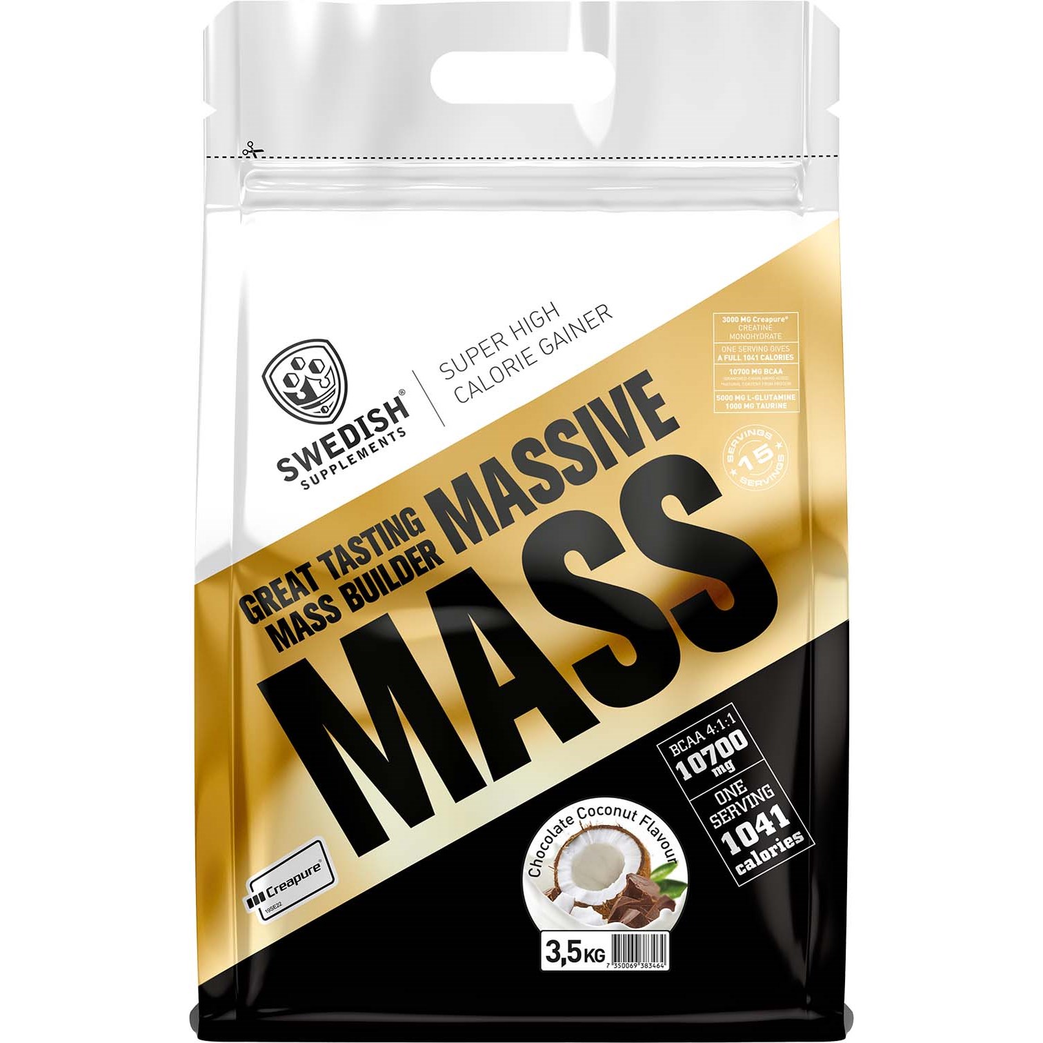 Swedish Supplements Massive Mass 3,5kg – Chocolate coconut 3500 g