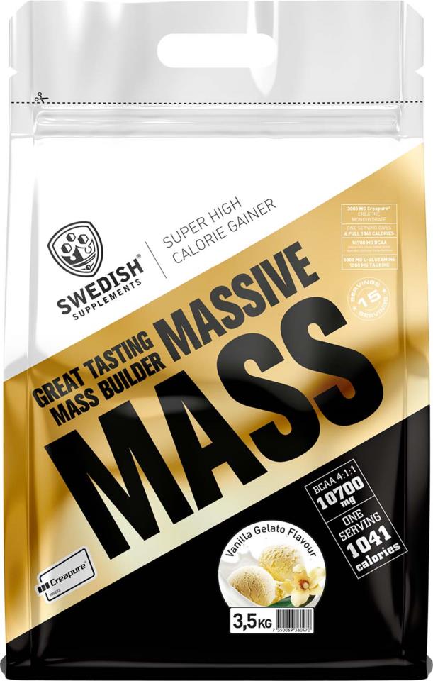 Swedish Supplements Massive Mass 3,5kg -Vanilla Gelato 3500