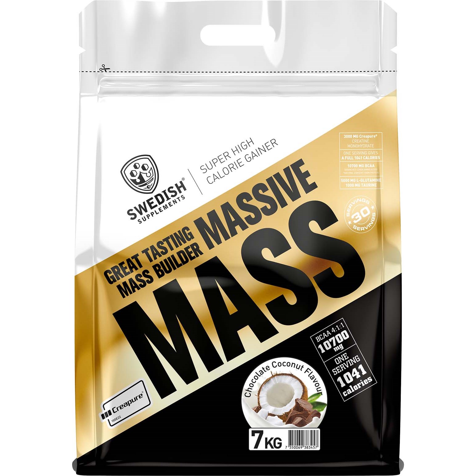 Swedish Supplements Massive Mass 7kg – Chocolate coconut 7000 g